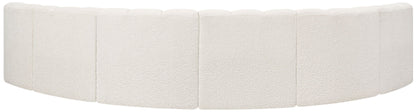 Arc - Boucle Fabric 6 Piece U-Shaped Modular Sofa