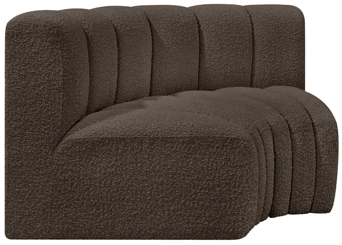 Arc - Boucle Fabric 2 Piece Modular Sofa