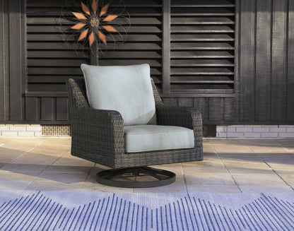 Elite Park - Swivel Lounge w/ Cushion - Gray