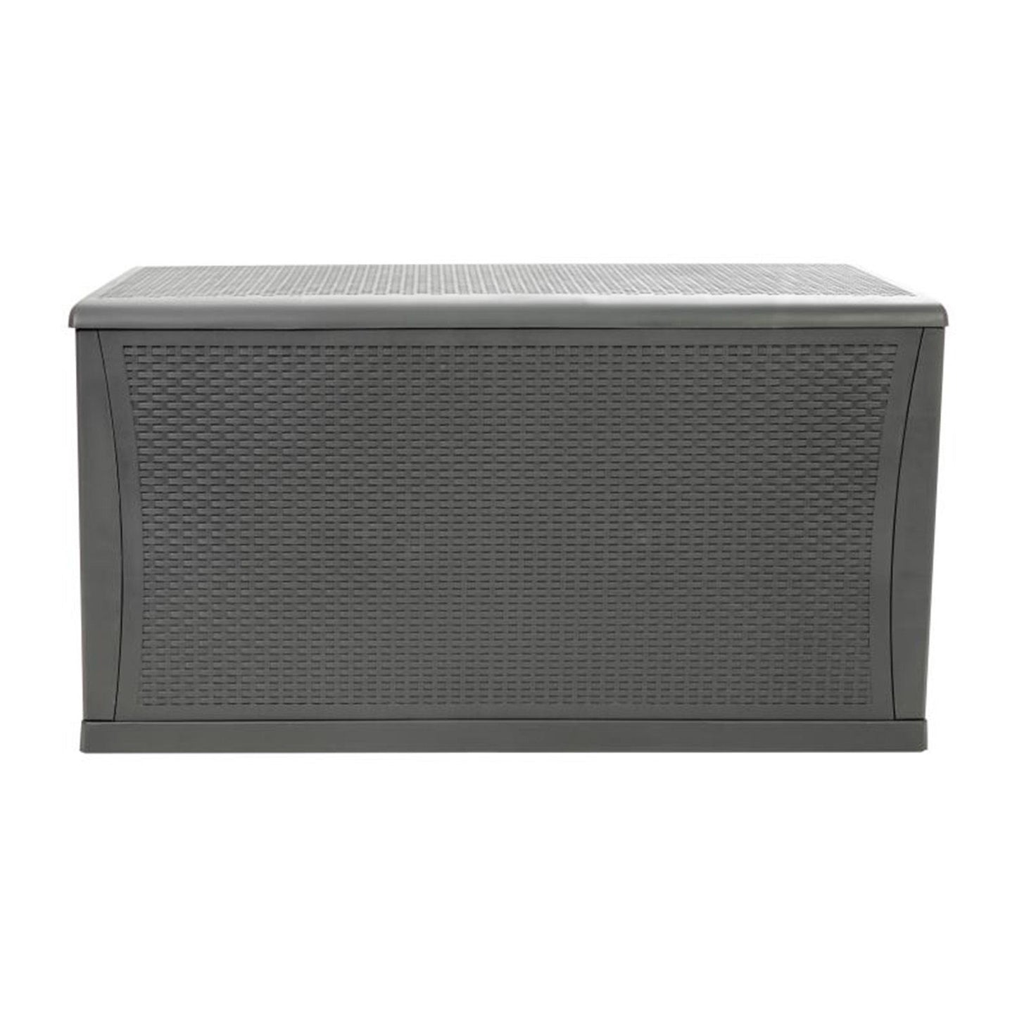 Flash Furniture - 120 Gal Plastic Deck Box - Gray