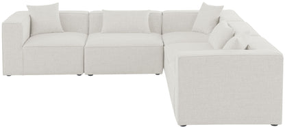 Cube - Linen 5 Piece Modular Corner Sectional