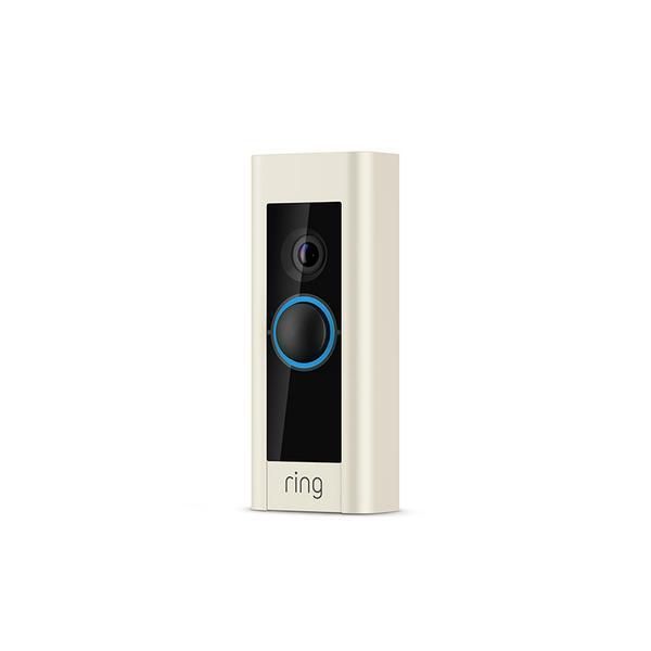 Ring - Ring Pro Video Doorbell 1080p - Pearl Silver