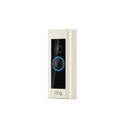 Ring - Ring Pro Video Doorbell 1080p - Pearl Silver