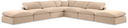 Comfy - 7 Piece Velvet Modular Corner Sectional