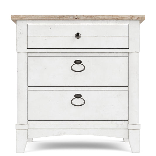 Maddox - 3 Drawer Nightstand - White