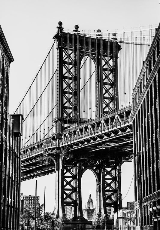 & Manhattan Bridge By Bill Carson Photography - Dark Gray