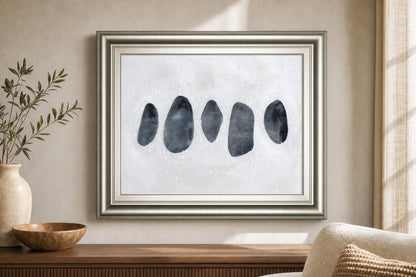 22x26 Stone Collection II By Emma Scarvey - Dark Gray
