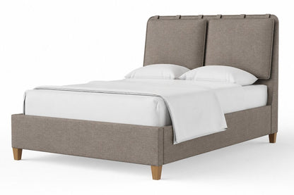 Nordhaven - Upholstered Bed - Clear Maple Legs
