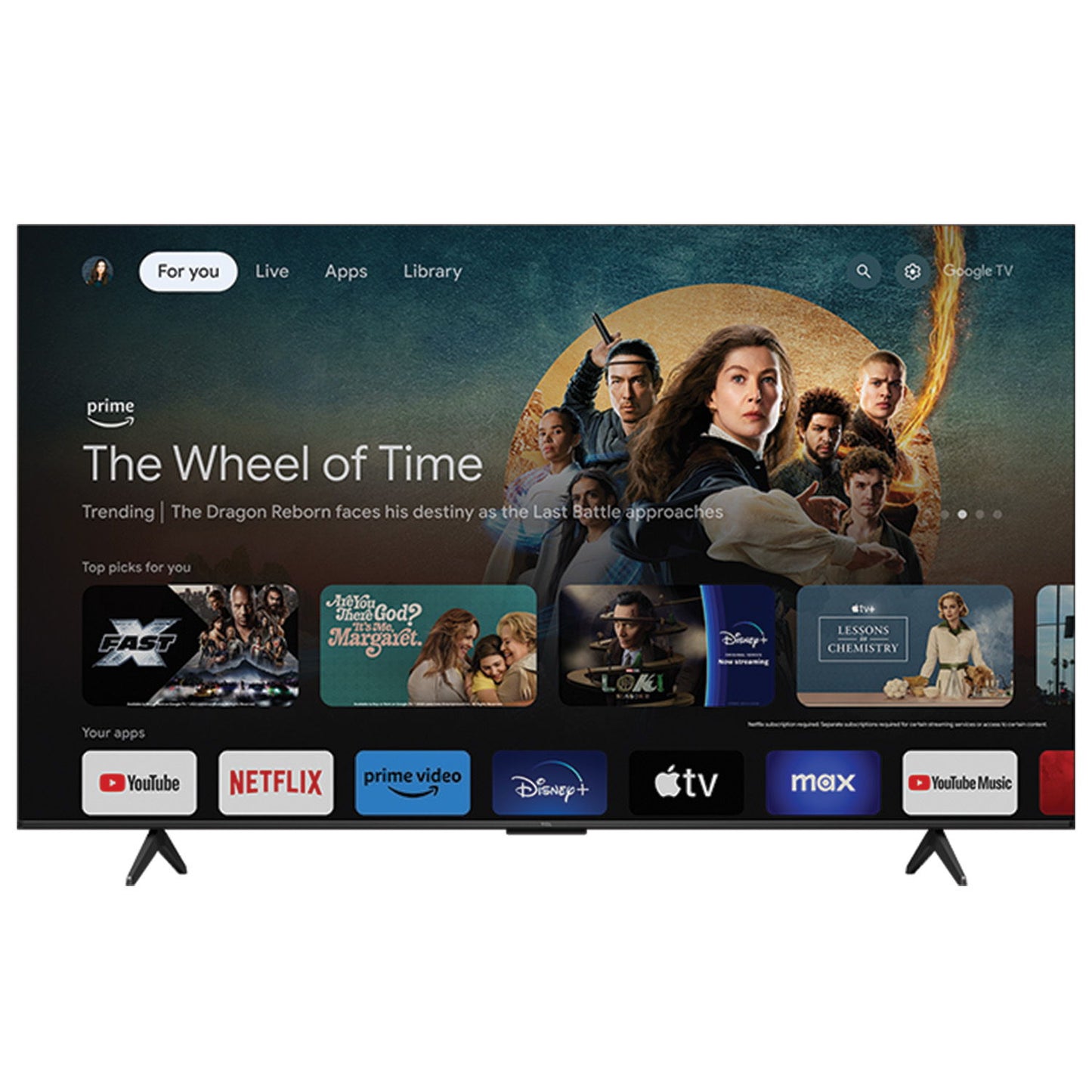 TCL - 55" 4K UHD HDR Google TV Smart - Black