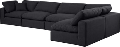 Comfy - 5 Piece Linen Modular Sectional