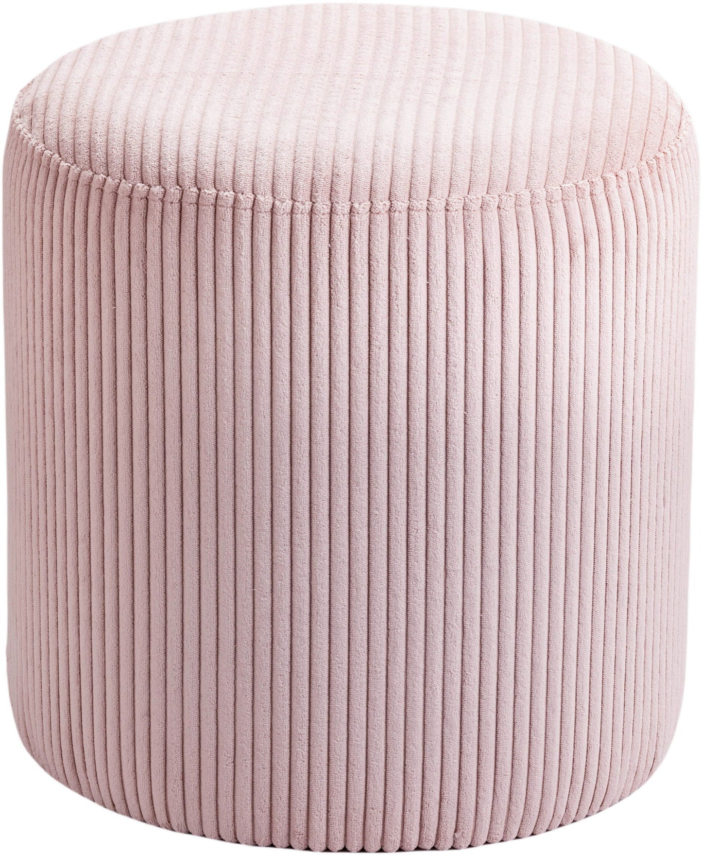 Roy - Round Microsuede Ottoman / Stool