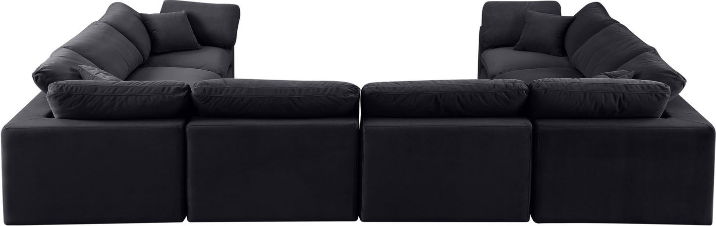 Comfy - 8 Piece Velvet Modular Sectional