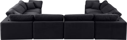 Comfy - 8 Piece Velvet Modular Sectional