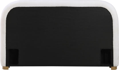 Vaughn - Chenille Bed With Natural Base