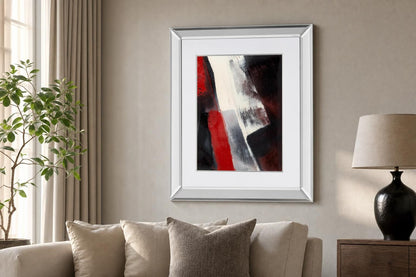 Red Streak I By Sharon Gordon - Dark Gray