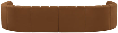 Arc - Velvet Modular U-Shaped Sectional - Saddle