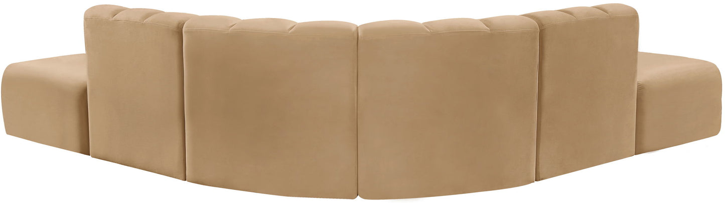 Arc - Velvet 6 Piece Corner Modular Sofa