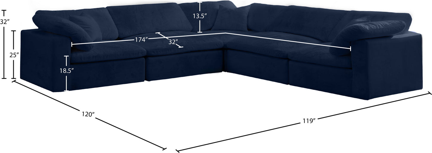Cozy - 5 Piece Modular Corner Sectional