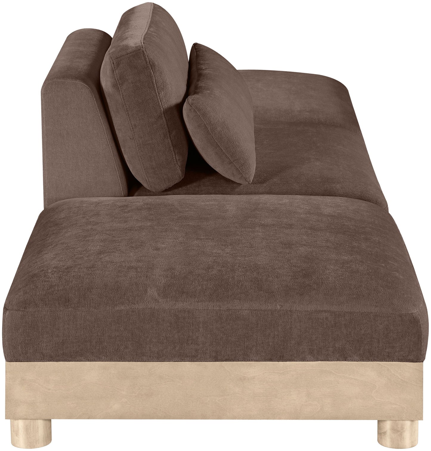 Turin - Chenille Fabric Upholstered Modular Sectional - Brown