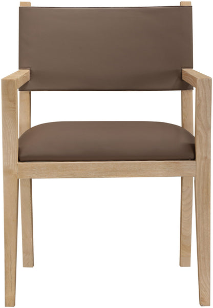 Avon - Vegan Leather Dining Arm Chair