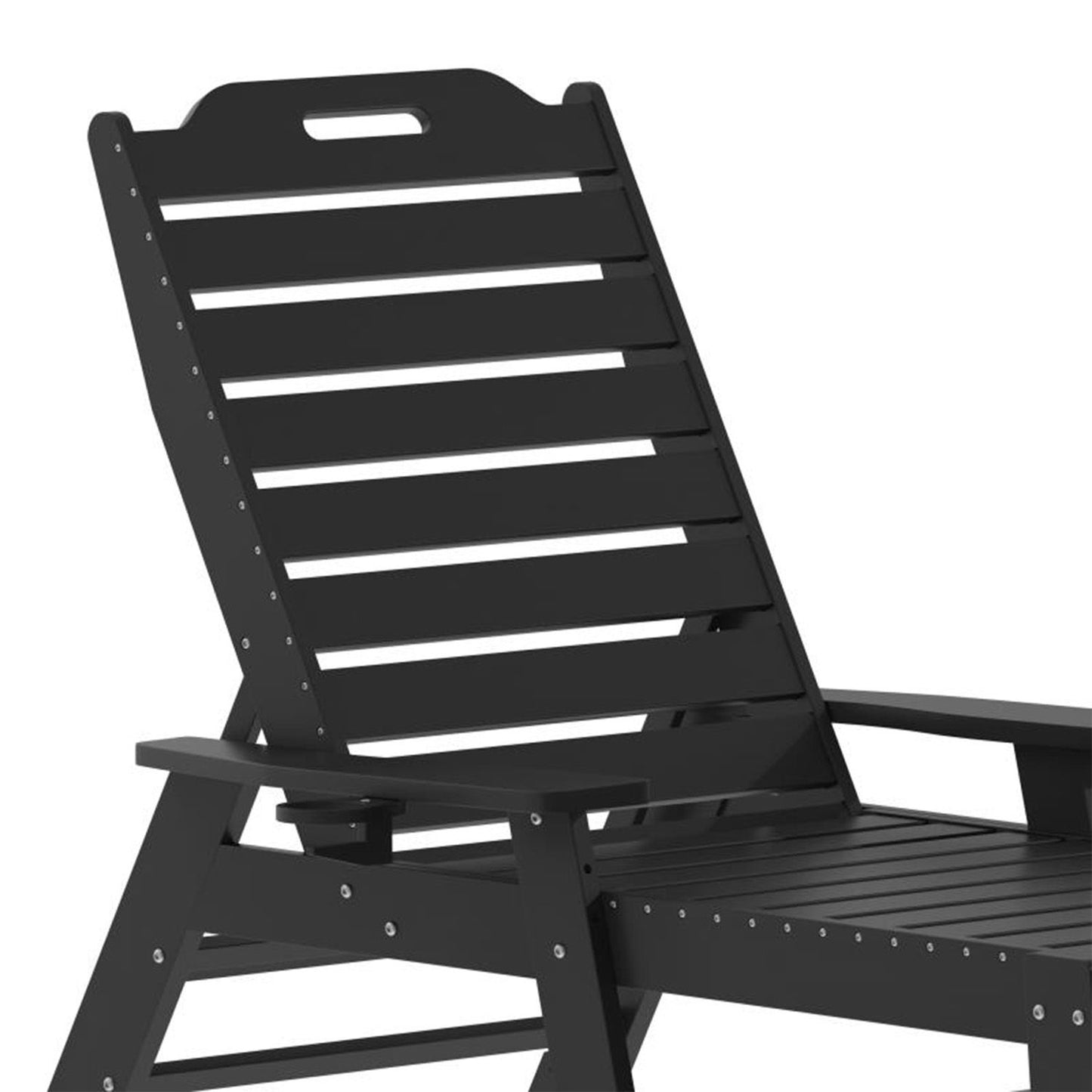 Flash Furniture - Adjustable Lounge Chair - Black