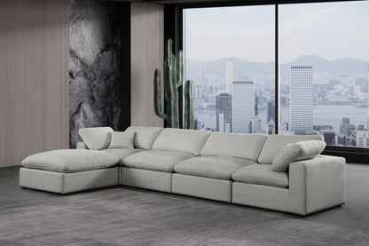 Comfy - 5 Piece Linen Modular Sectional With Chaise