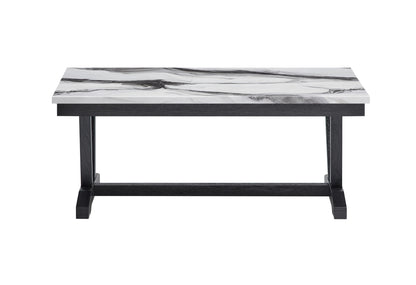 T1319 - Coffee Table - Black / White