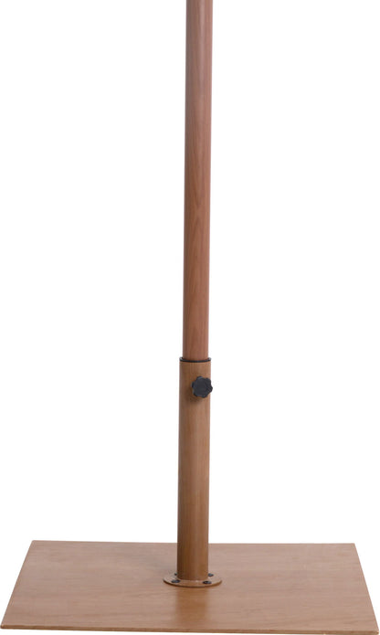 Amalfi - Aluminum Patio Umbrella - Light Brown Base / Light Brown Pole