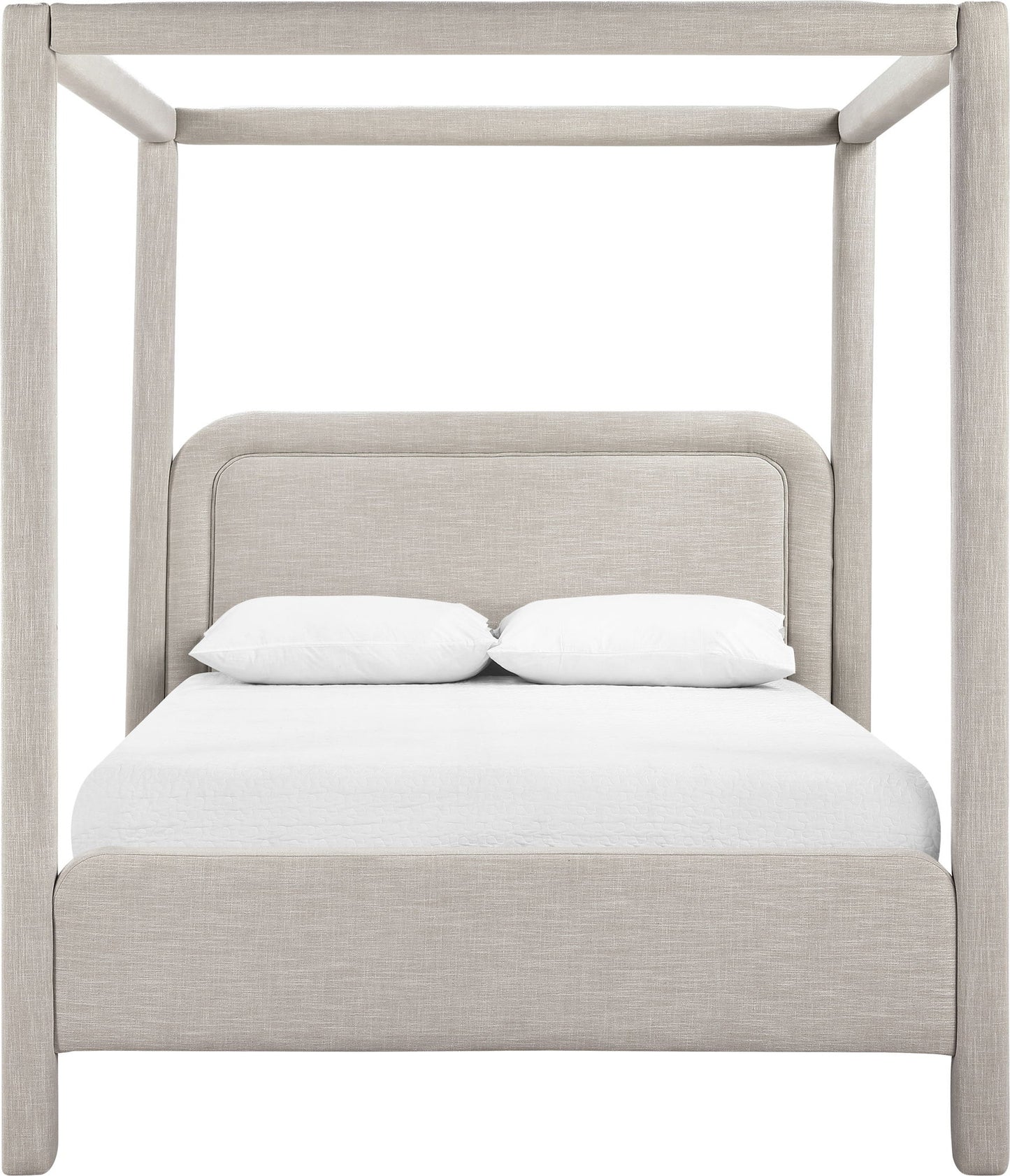 Salina - Linen Textured Fabric Upholstered Bed