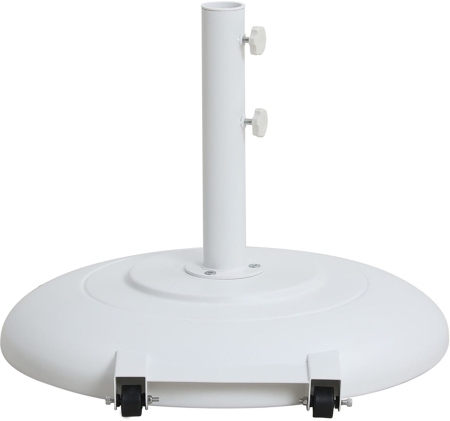 Amalfi - Patio Umbrella - White Base / Light Brown Pole
