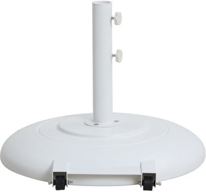 Amalfi - Patio Umbrella - White Base / Light Brown Pole