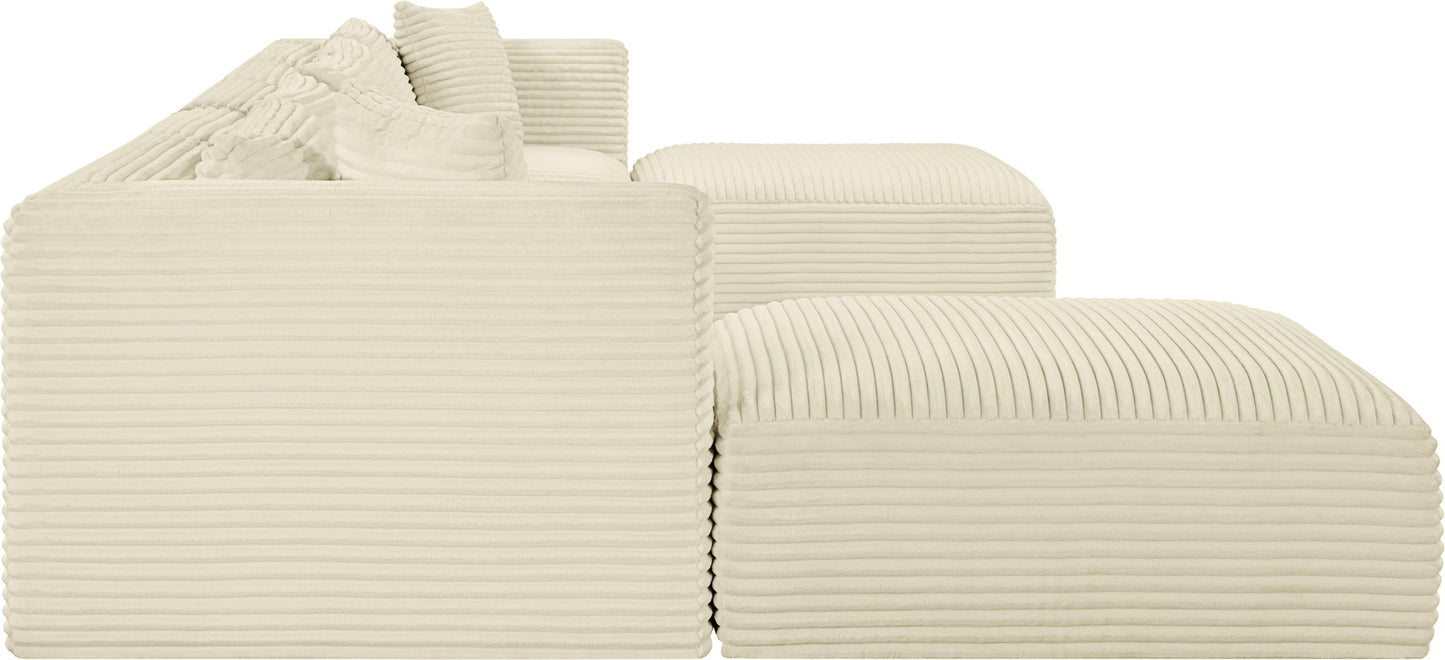 Shaggy - 7 Piece Modular Sectional With 2 Ottomans