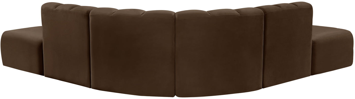 Arc - Velvet 6 Piece Corner Modular Sofa