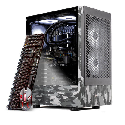 Skytech Gaming - Ghost Gaming Tower, Ryzen 7 5700,16 GB /1TB SSD, RTX3050 6 GB - Camo/Black