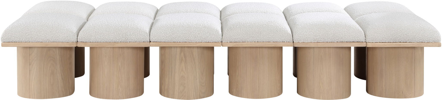 Pavilion - 12 Piece Modular Bench With Natural Base