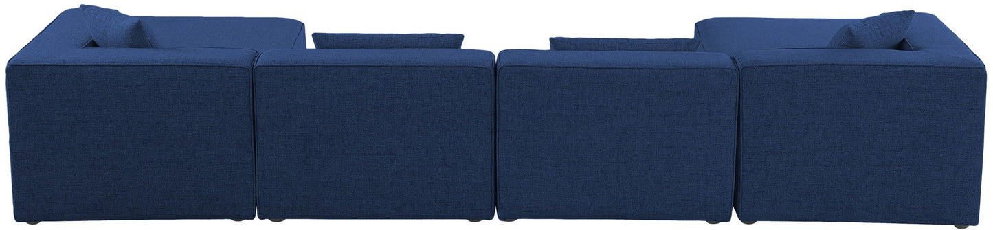 Cube - Linen 6 Piece Modular Double Chaise Sectional