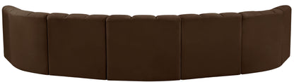 Arc - Velvet 7 Piece U-Shaped Modular Sofa