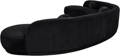 Avra - 177.5" Velvet Performance Fabric Upholstered Sectional