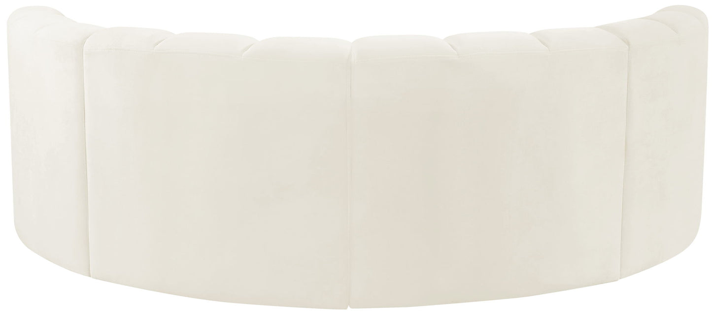 Arc - Velvet 4 Piece U-Shaped Modular Sofa