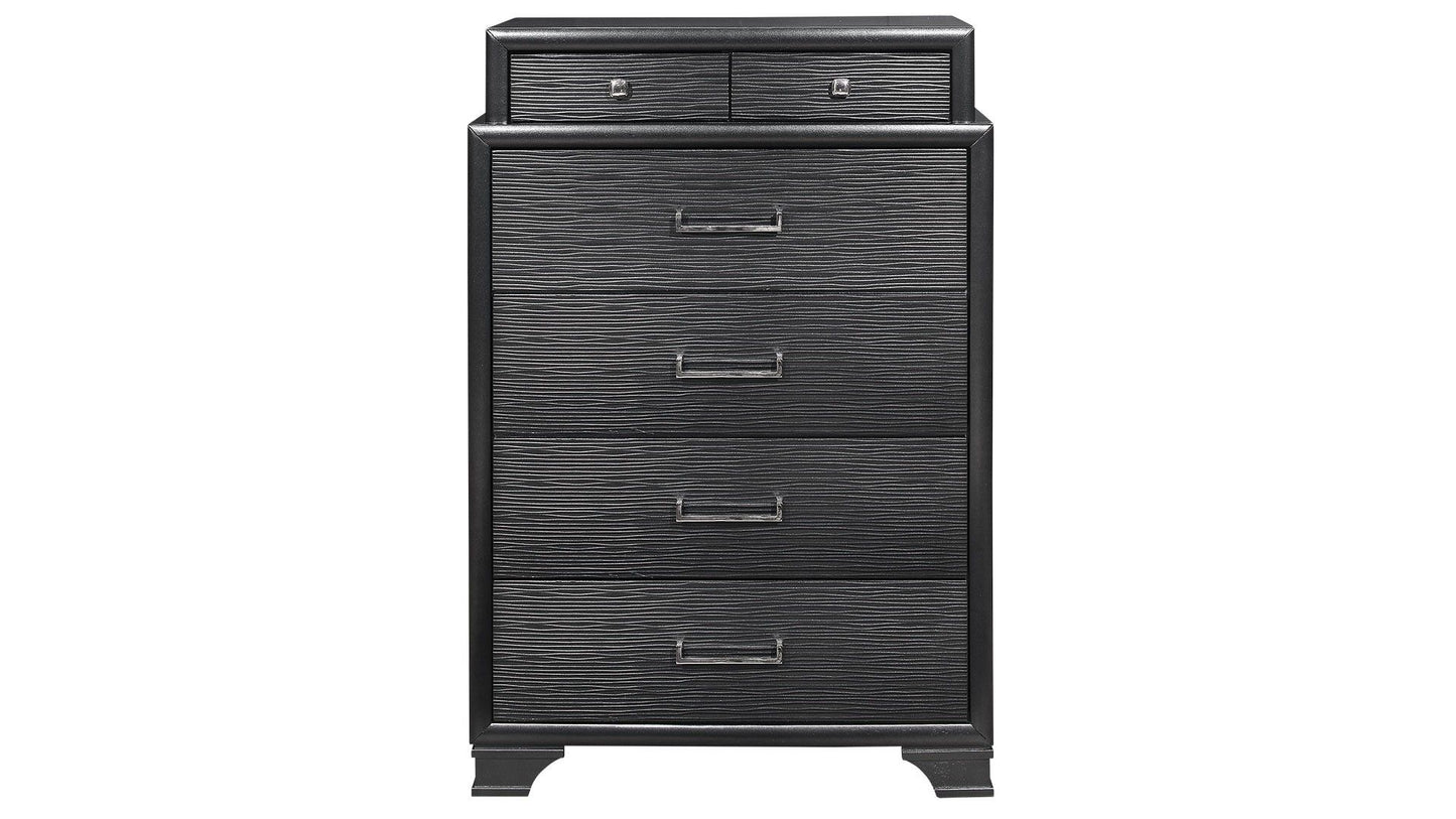 Jordyn - 5 Piece King Bedroom Set - Gray