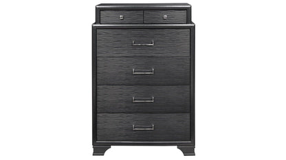 Jordyn - 5 Piece King Bedroom Set - Gray