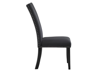 D03 - 9 Piece Dining Room Set (Dining Table And 8 Dinning Chairs) - Black