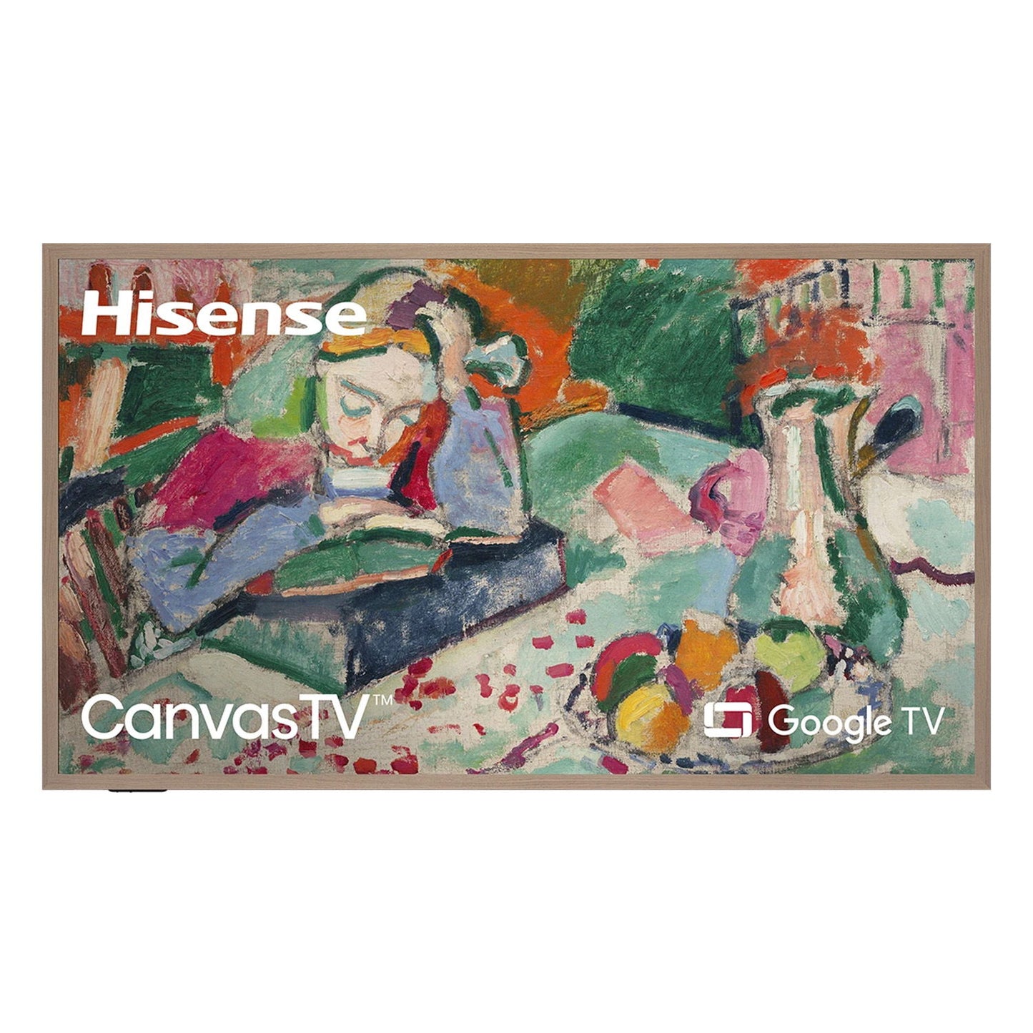 Hisense - 65" CanvasTV 4K QLED, Google Smart TV - Black