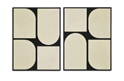 Icon - Mango Wood 2 Piece Wall Art