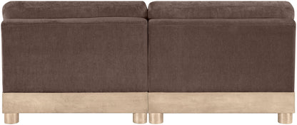 Turin - Chenille Fabric Upholstered Modular Sectional - Brown