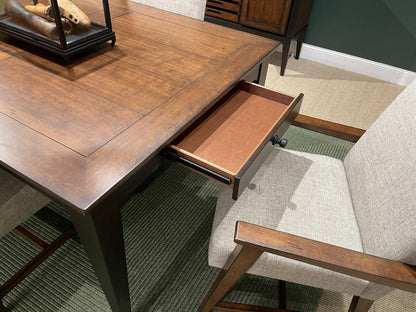 Fenmore - Leg Dining Table - Mocha And Distressed Cherry