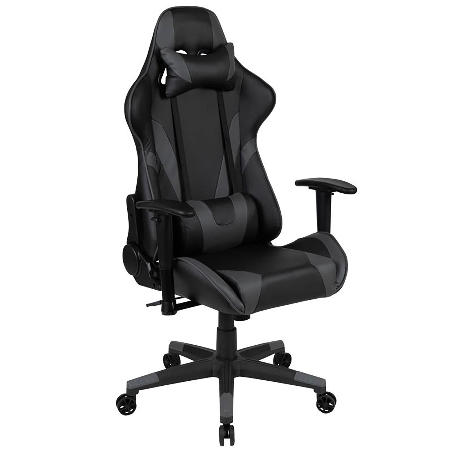 Flash Furniture - 2 Piece X20 Premium Gaming Chair With XL Gaming Desk Set - Black / Gray
