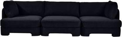 Hammond - Velvet Performance Fabric Upholstered 3 Piece Sofa