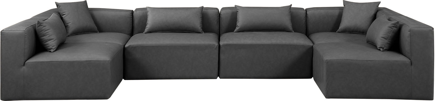 Cube - 6 Piece Modular Armless Sectional