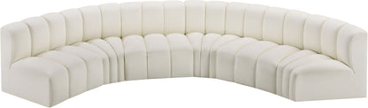 Arc - Faux Leather 6 Piece U-Shaped Modular Sofa